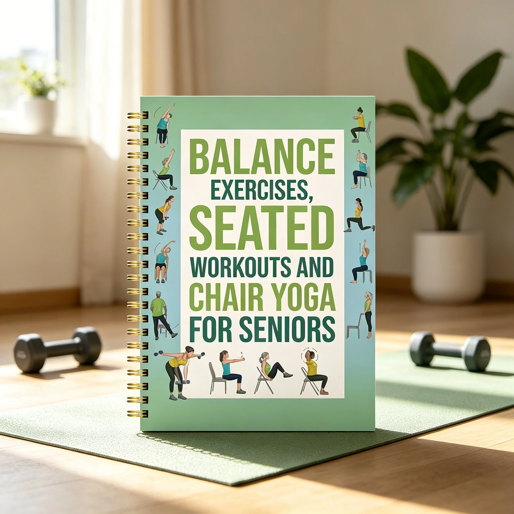 Chair Yoga for Seniors Journal - огляд і ціна Yoga Fitness Journal