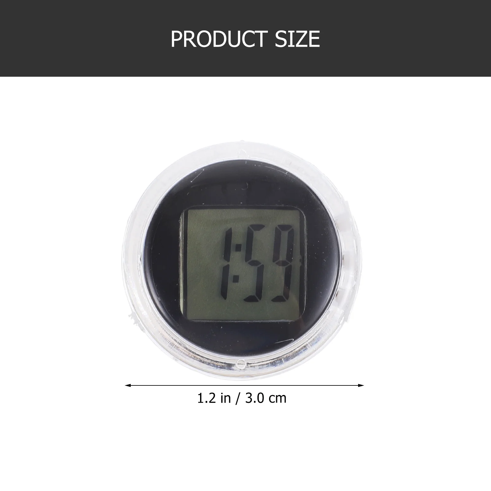

3Pcs Mini Motorcycle Clock Waterproof ABS Stick on Auto Digital Clock for Car Bicycle Motorbike Mini Digital Clocks