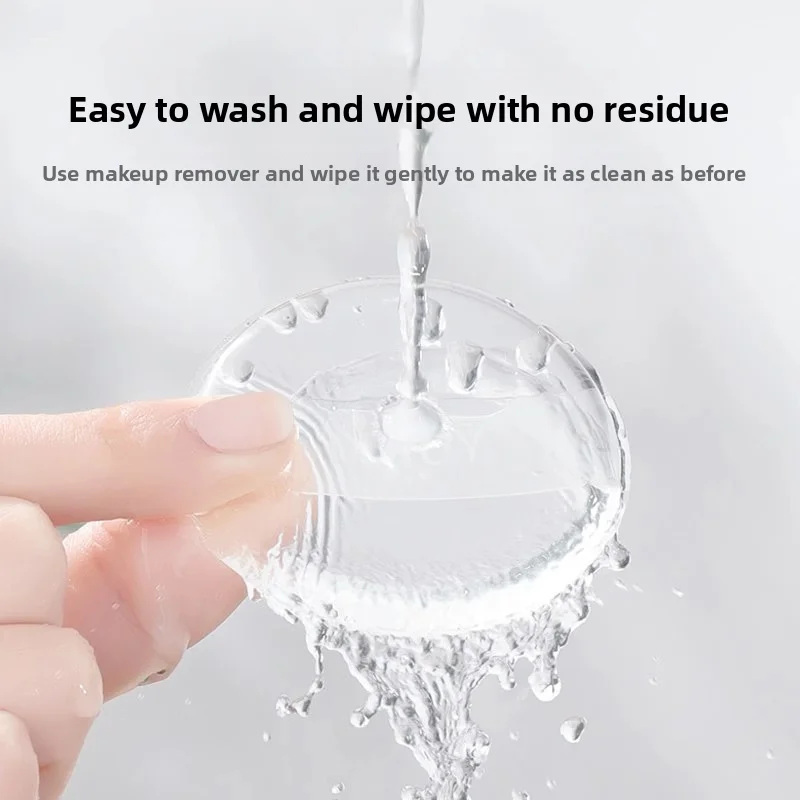 Miękka silikonowa gąbeczka do pudru, niechłonąca pudru, do podkładu, kremu BB, łatwa w czyszczeniu, wielokrotnego użytku.