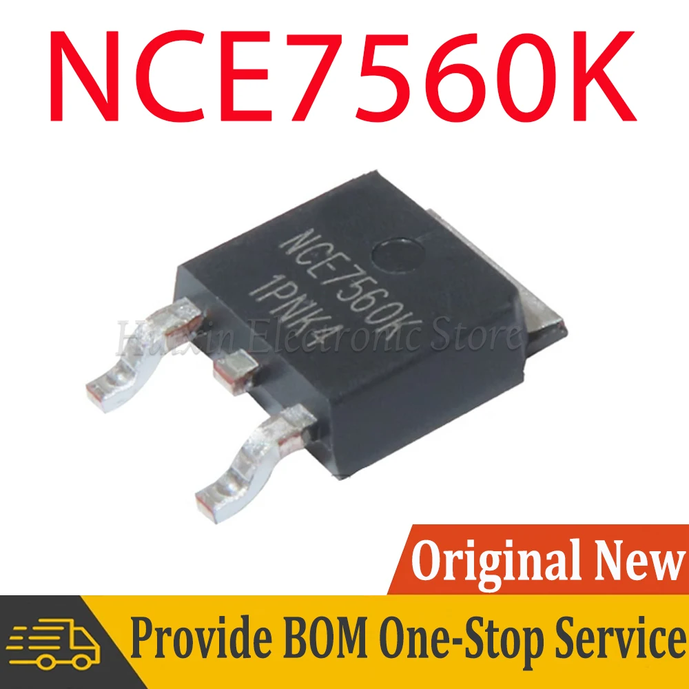 

2-10pcs NCE7560K TO-252 NCE7560 7560 7560K TO252-2 75V/60A N-channel MOS FET Field-effect Transistor IC Chip New Original