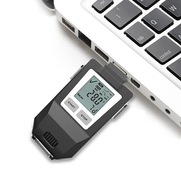 Guardião fresco IUT -90 ° Registrador de dados de temperatura industrial ultra baixa de gelo seco USB C