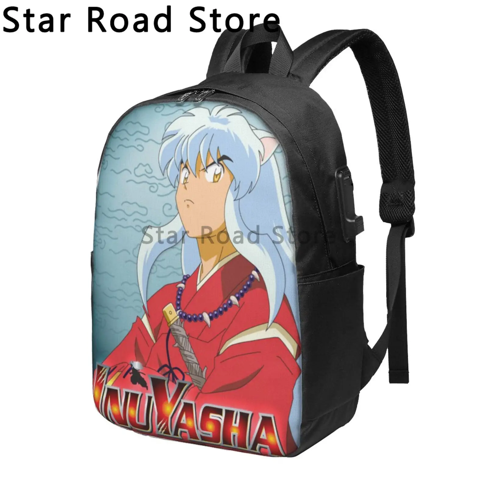 Anime Inuyasha Fashion Backpack Girl School Bags Boys Teenagers Backpack Kids Rucksack Kawaii Backpack