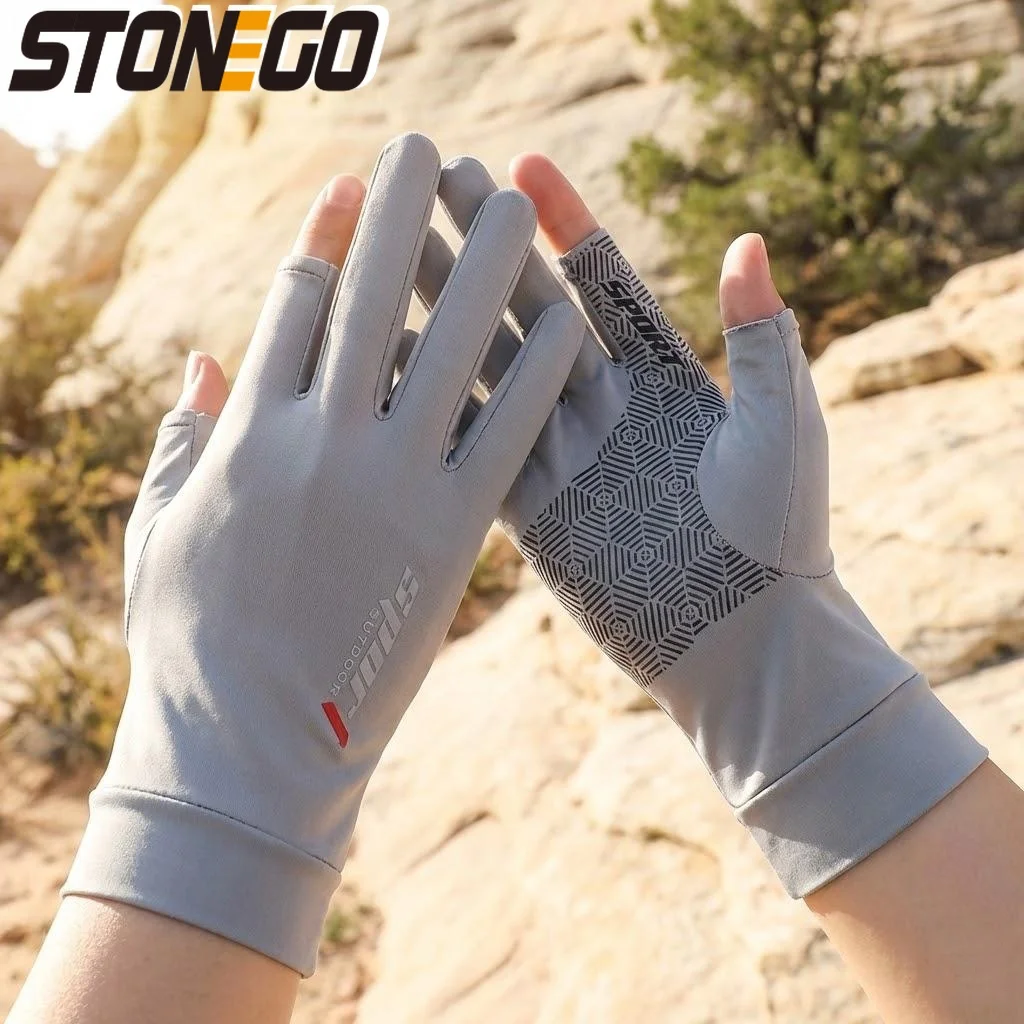 

UV Protection Fishing Gloves Cooling Breathable Sunscreen Anti Slip Men Women Outdoor Sports Safety Gloves