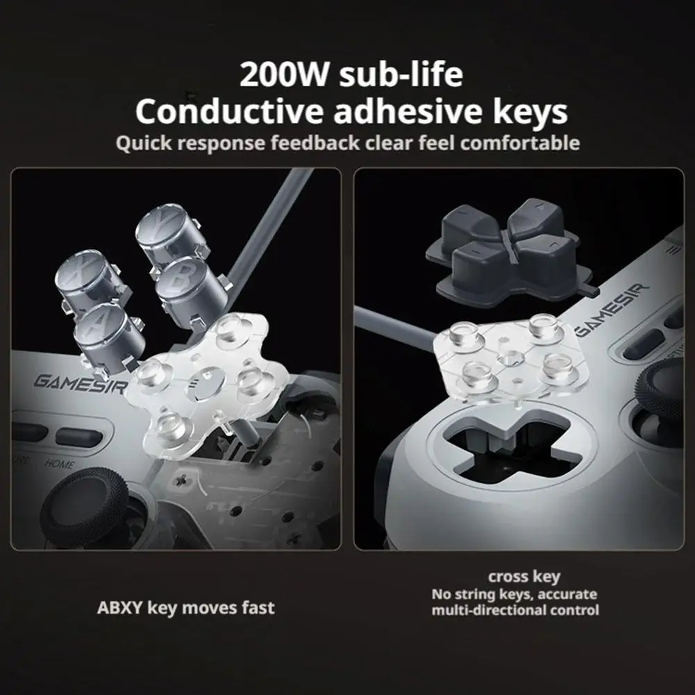 For GameSir T3lite Wired Game Controller for PC/Steam/Nintendo Switch Sparkling Chicken Spirit Fox Edition  Gaming Controller