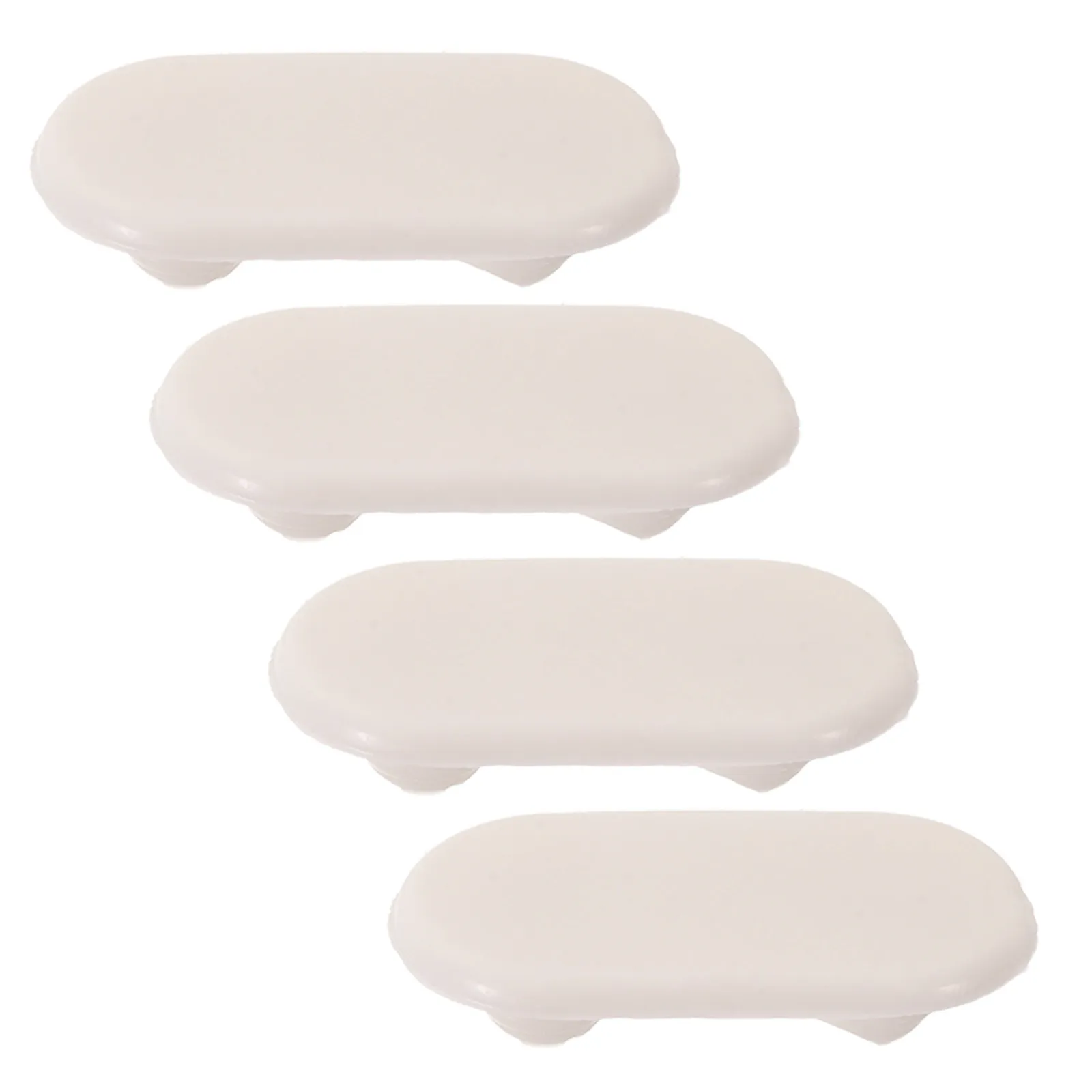 4Pcs Toilet Seat Bumpers Noise Reduction Cushion Pads Stable Shock Absorber Toilet Lid Buffers Replacement Parts