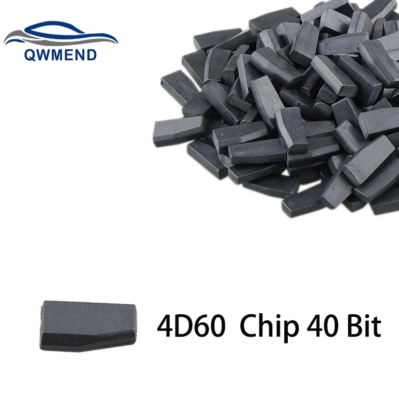 QWMEND For Ford 4D60 ID60 Chip 40 Bit1 PCS Carbon Blank Chip For Ford Fiesta Connect Focus Mondeo Ka Transponder Chip ID 60