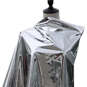 Doppelsieger Silberspiegel reflektierender Stoff, DIY -undurchlässige Taschen, Hintergrund -Plastikdekoration, Stoffdesigner -Kleidung, TPU, 0,5 x 1,35 m 10 Hauptverkaufskaststoffbildschirm für Bolsa - №10