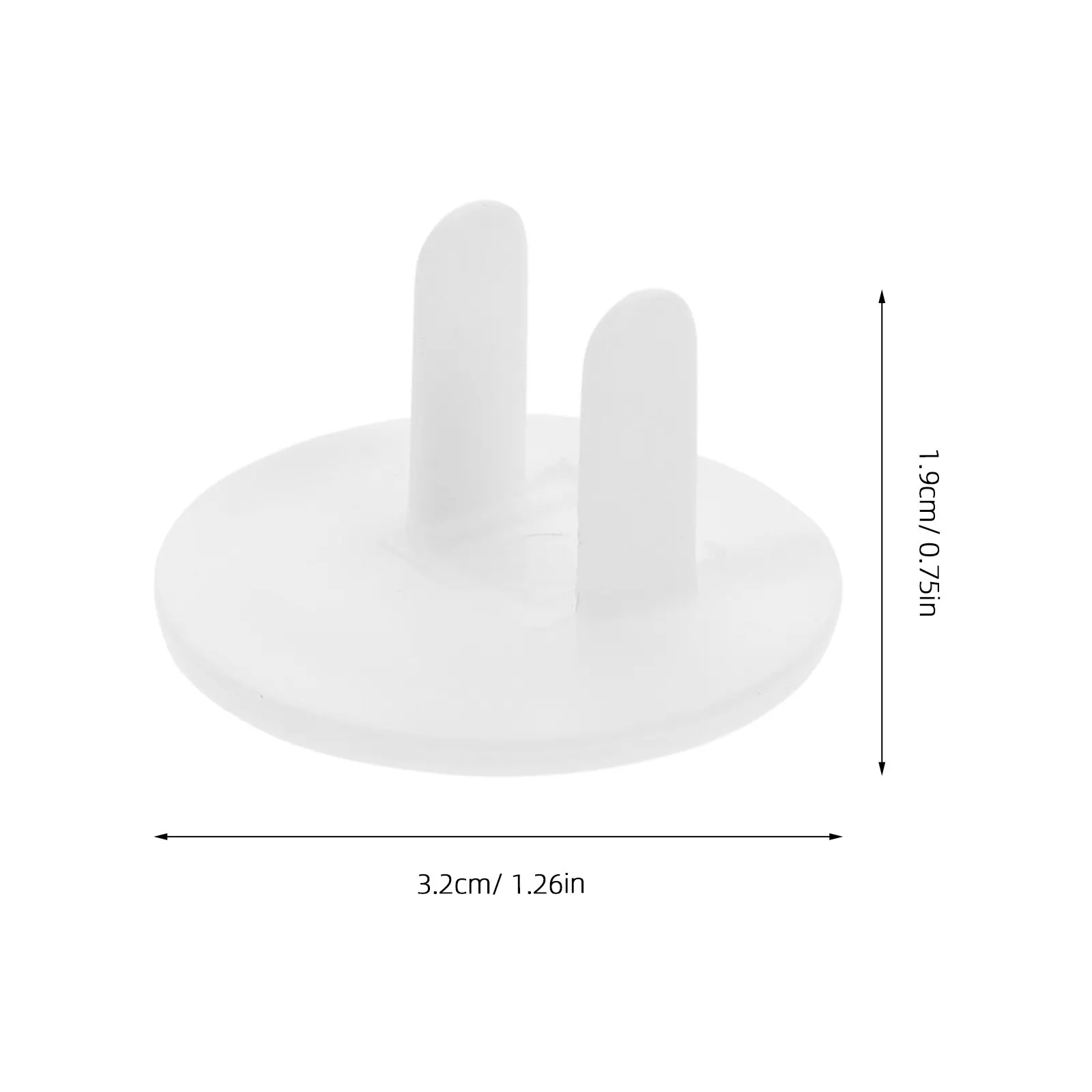 50Pcs White Outlet Covers Baby Proof Plug Protectors for Two Hole Sockets Child Safety Electrical Outlet Covers Easy Install