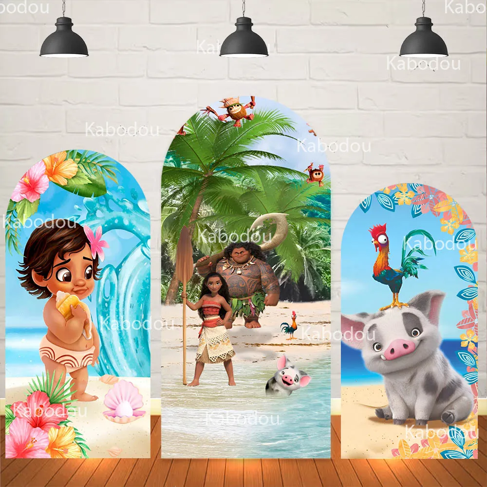 

Фон-арка «Моана» для фотосессий, украшение для дня рождения девочки, декор для детского праздника, реквизит для фотостудии