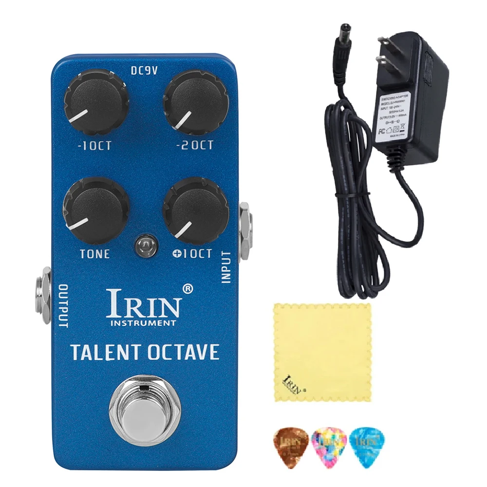 

IRIN RS-19 Talent Octave Guitar Effect Pedal 3 Octave Separate Sounds Effects True Bypass Pedals Guitar Accessories