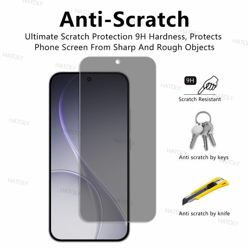 2/4 قطعة واقي للشاشة الخصوصية ل oppo Reno15 Pro الصين مكافحة التجسس الهاتف الزجاج oppo Reno15 Pro الخصوصية الزجاج المقسى Reno15 Pro