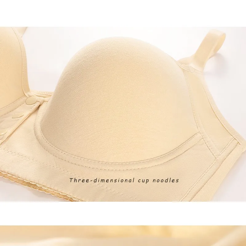 A-GCup75-115 Reggiseno da donna taglie forti Taglia europea e americana con anello in acciaio Tracolla regolabile Reggiseno con fibbia anteriore solida