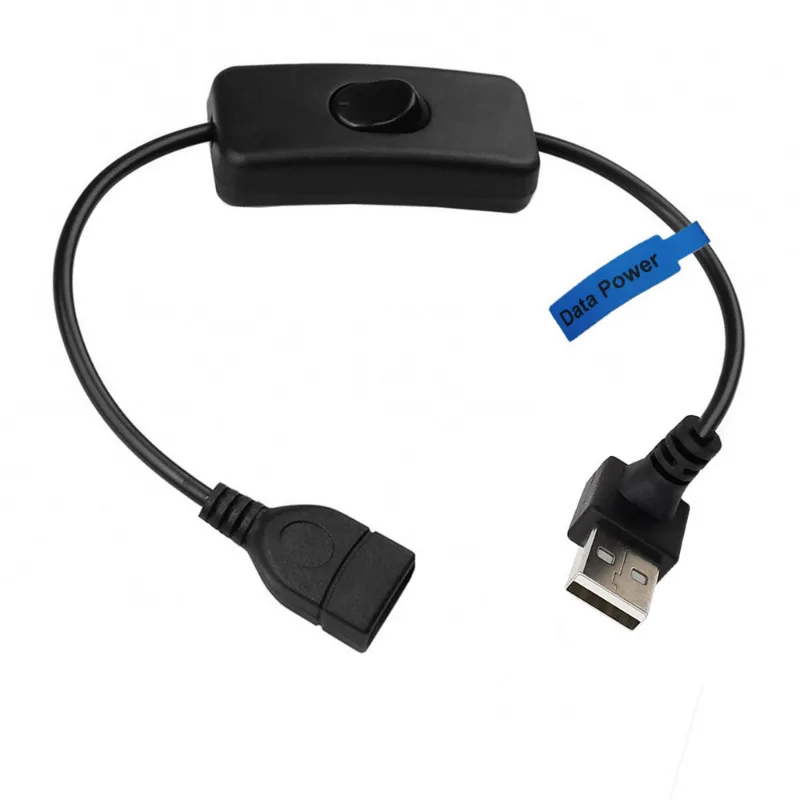 USB2.0 Cable Male to Female On/Off Switch Data Power Extension Cable Up Down Left Right 90 Degree Driving Recorder LED Lamp Fan