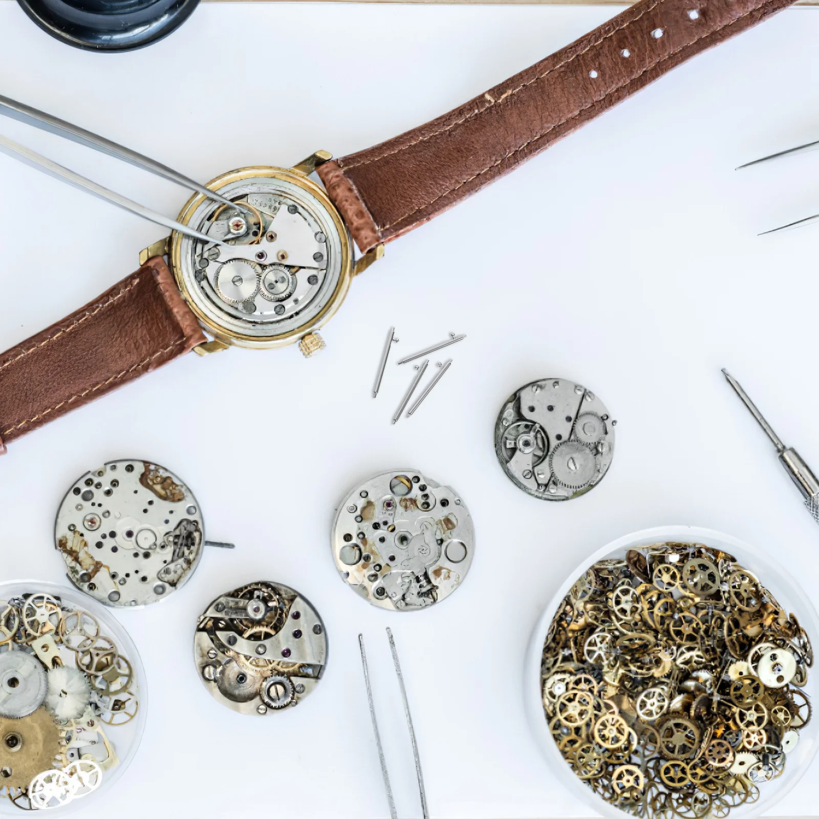 4Pcs Watchband Pin Quick Release Tool Heavy Handle Spring Bar Remover Stainless Steel Replaceable Watch Accessories