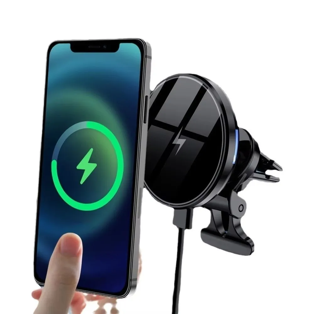 360° Rotatable Magnetic Car Wireless Charger Magnetic Fast Charging Air Vent Phone Stand Charger Wireless