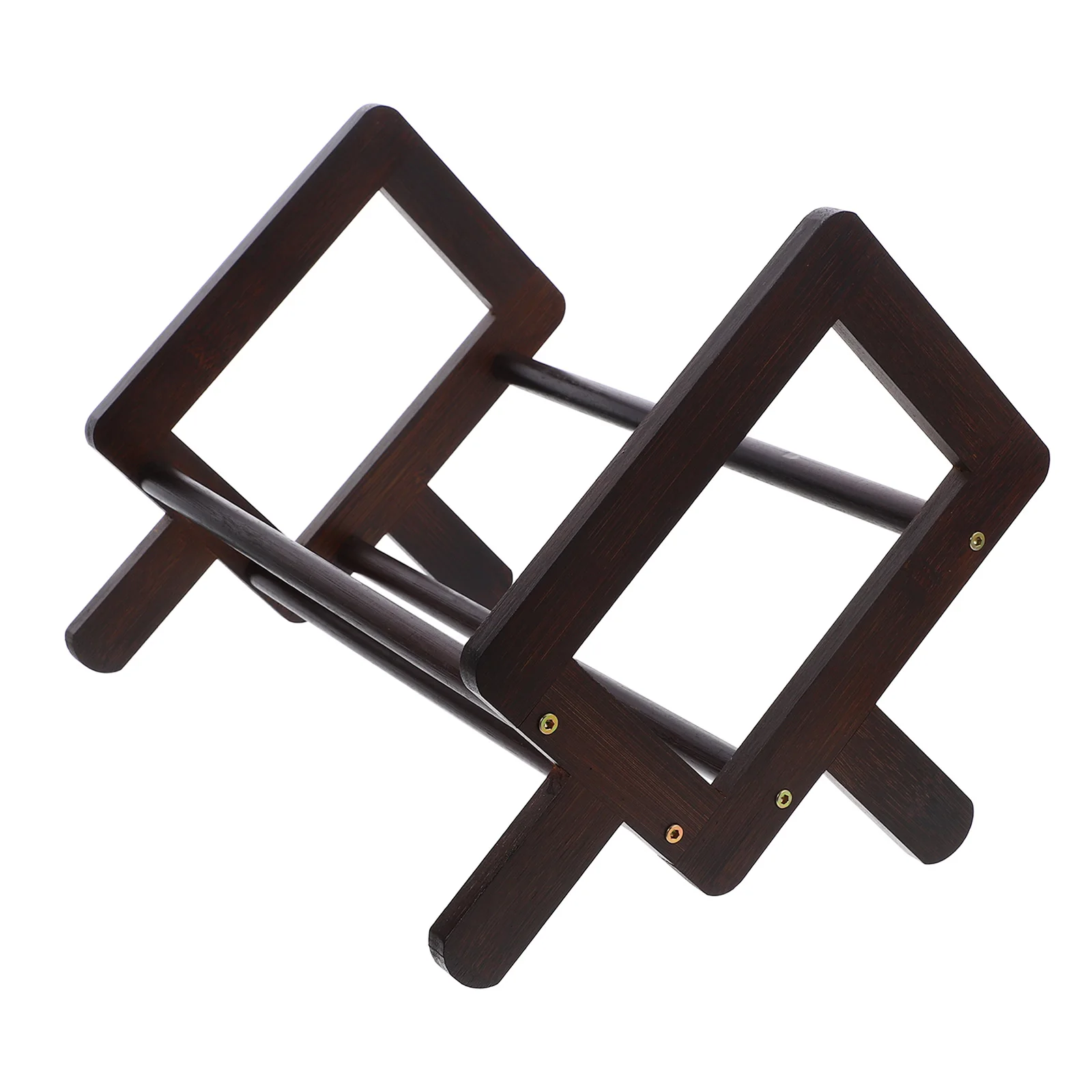 

Shelf Desktop File Rack Student Small Bookshelf Bamboo Organizer Stand for Kitchen