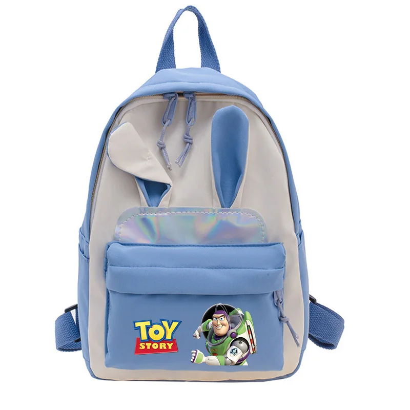 Toy Story Woody Buzz Lightyear Rabbit Ears Backpack for Girls Boys Kindergarten Cute Kids Book School Bags Student Travel