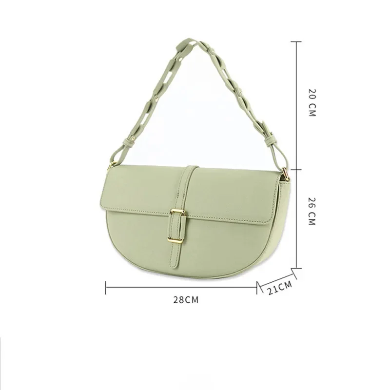 Genuine Leather Saddle For New One Shoulder s Women Handbag Designer Crossbody High Quality Underarm Bag Bolsa