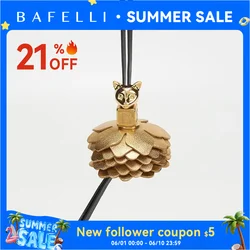 BAFELLI New Arrival Designer-Selected Cat-Shaped Charm Fashionable Portable Pendant Versatile Bag Leather Accessory