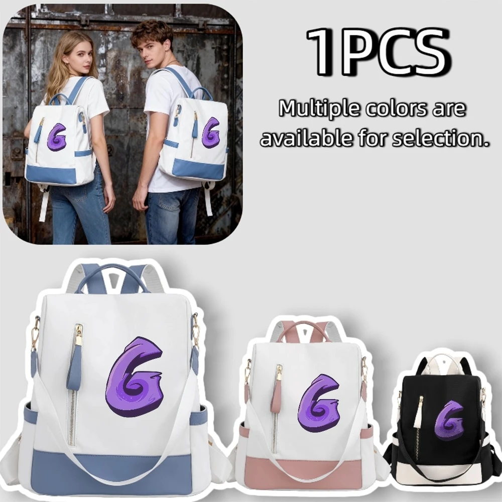 

Trendy Print Canvas Casual Backpack, Women Student Campus Bag Fashion Travel Bag Lightweight Large Capacity