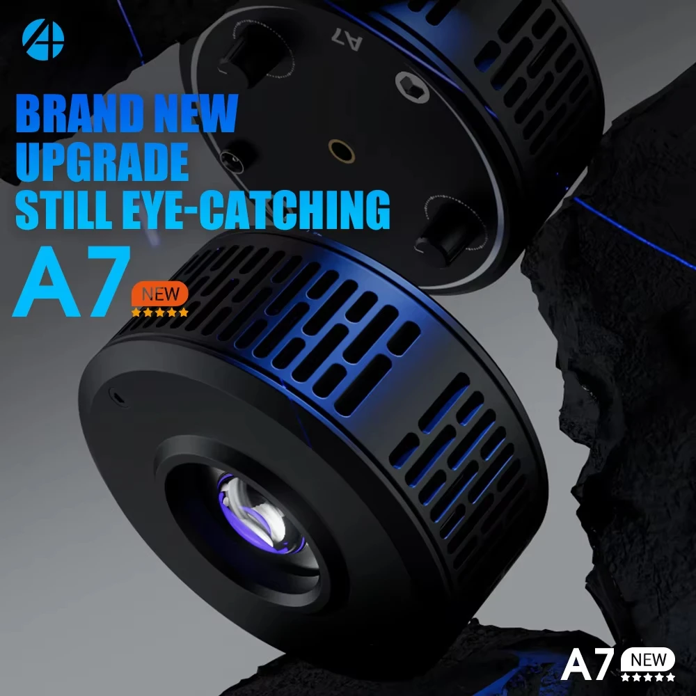 

AIPAI A7 III 100W WiFi App Control Full Spectrum Saltwater Marine LED Coral Light 6 Channel Programmable Timer Dimmer