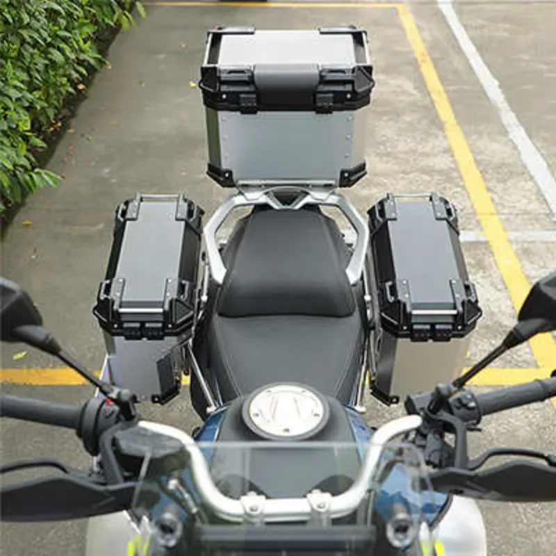 For CFMOTO 800MT Motorcycle Aluminum Alloy Three Box 45L Tail Box 37L Side Box Quick Release