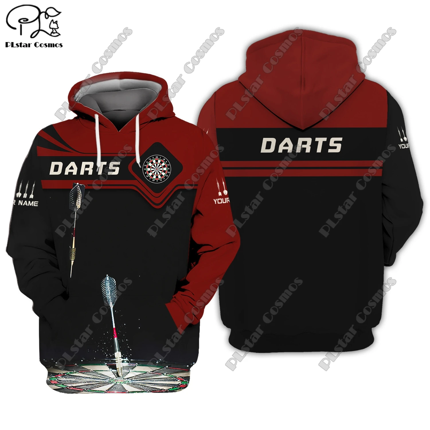 3D printing customized name series dart throwing art unisex clothing fun casual hoodie/sweatshirt/zipper/jacket/T-shirt D-4