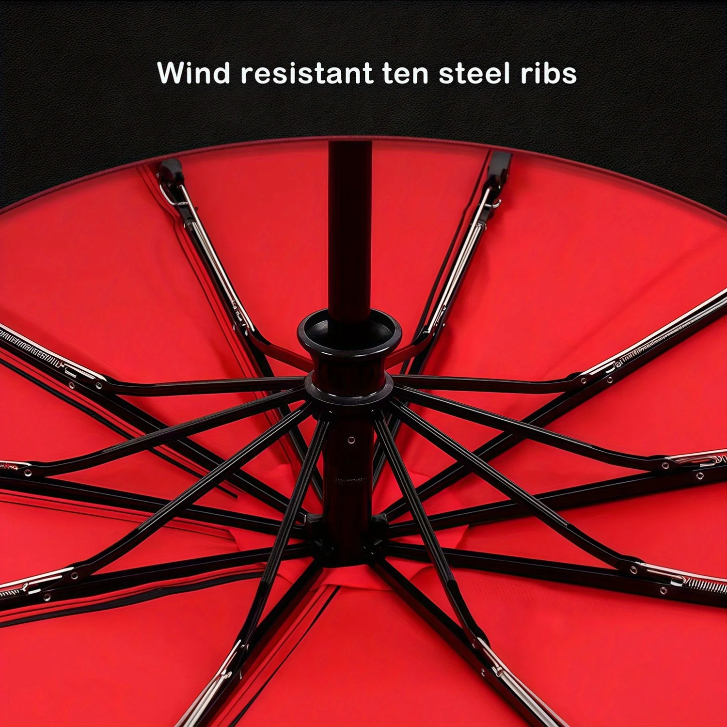 Windproof Double Layer Fully Automatic Resistant Umbrella