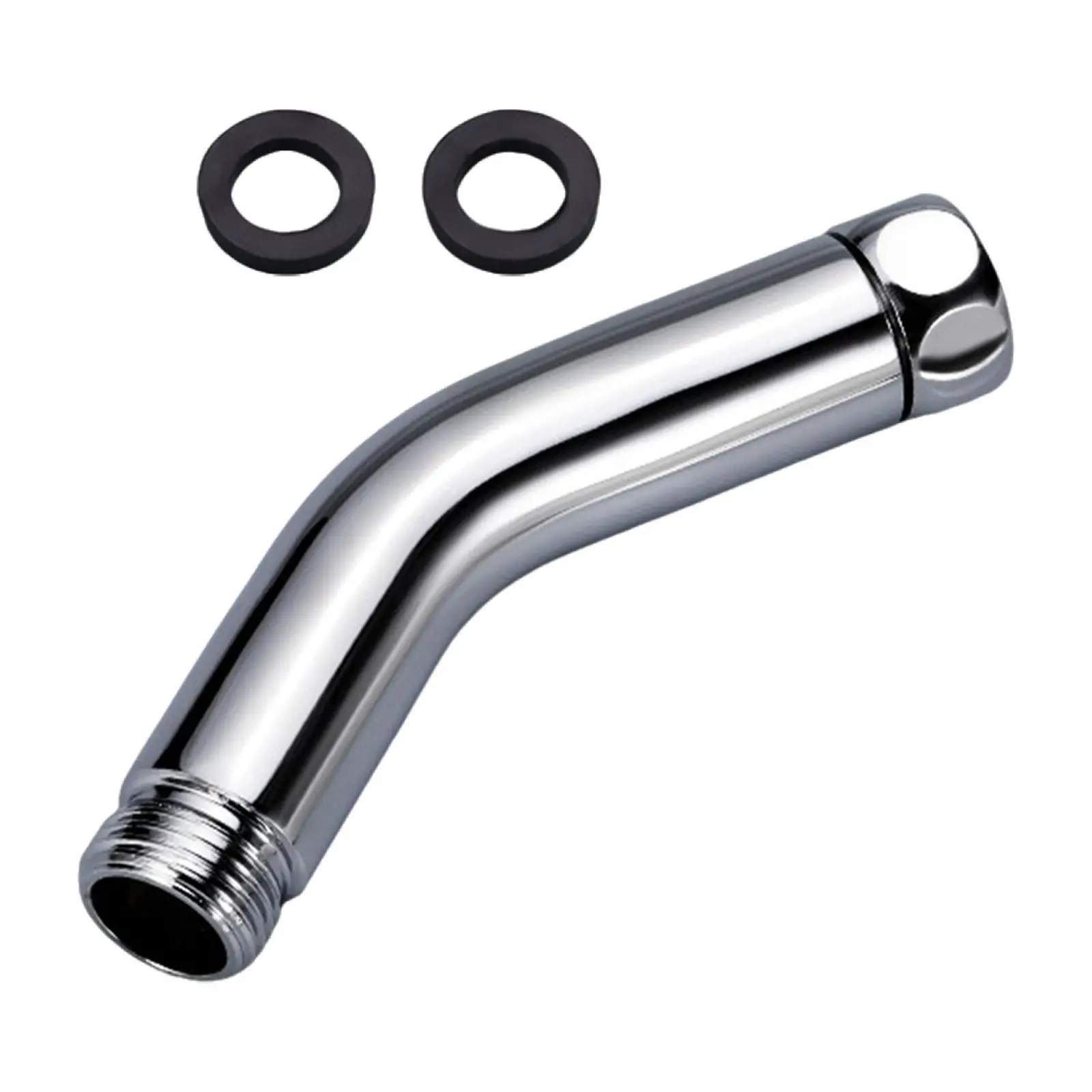 Rust Resistant Shower Head Extender Arm 135 Degree Angle Elbow Connector G1/2 Inch Stainless Steel Adapter for Standard Shower