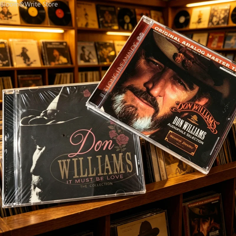 

Country Folk Ballads, Velvet-like Voice, Audiophile Selection 2CD Don Williams It Must Be Love + Audiophile Selection Album