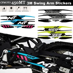 Per CFMOTO 450MT SwingArm 3M adesivi accessori MOTO Swing Arm Frame Sliders Adventure decalcomanie CF MOTO MT450 MT 450 2024