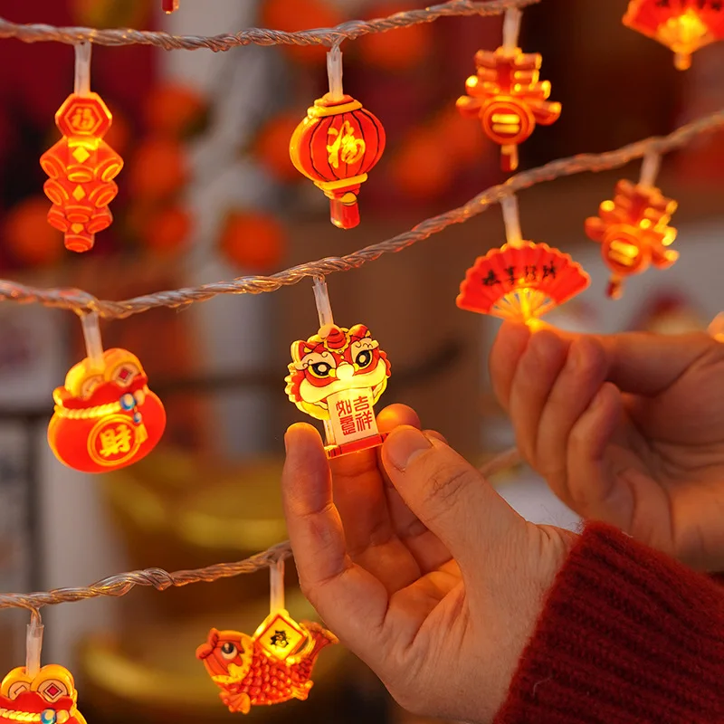 LED التخييم نمط سلسلة أضواء 2 متر 10 ضوء جو ديكور الجنية مصباح للتخييم في الهواء الطلق حديقة المنزل ساحة ديكور #2