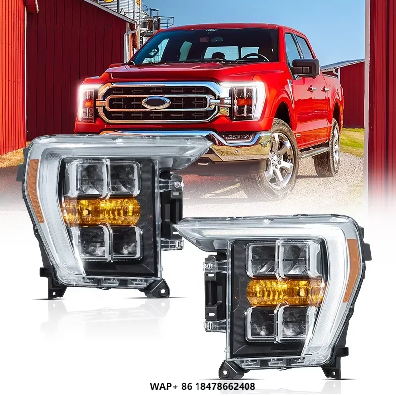 

JOP4X4 Factory Full LED Projector Headlights Fourteenth Car Lamp for Ford F150 raptor 2021-2023 Car Led
