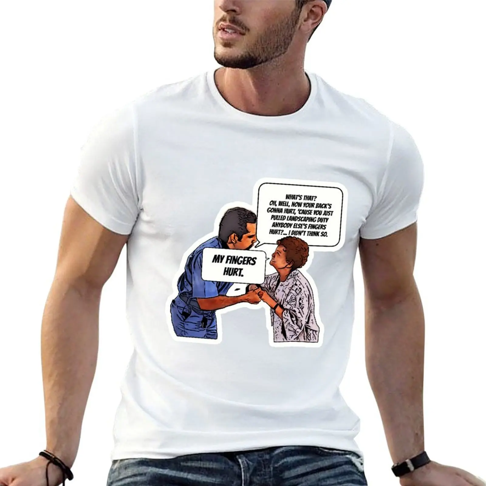 Nursing home orderly- my fingers hurt T-Shirt g man t shirts for men anime tshirt man t shirts for men T-shirt