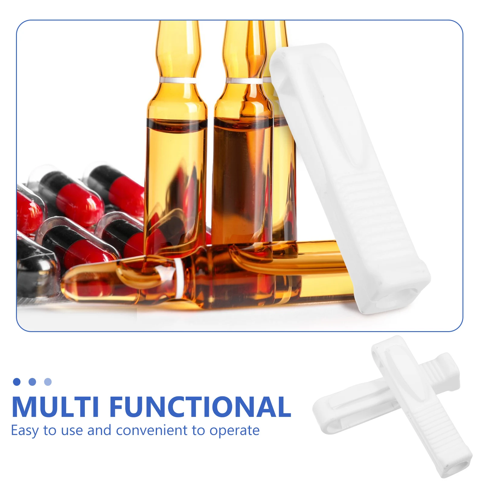 

6pcs Portable Ampule Medical Grade Reusable Glass Vial Bottle Breaker Nursing Tool For Emergency Room Ampoule For Medical Use