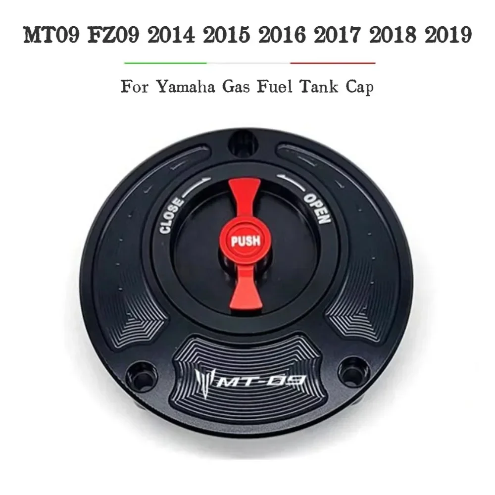 

Для Yamaha MT09 FZ09 MT-09 FZ-09 2014 2015 2016 2017 2018 2019 Аксессуары для мотоциклов Алюминиевая крышка топливного бака с ЧПУ