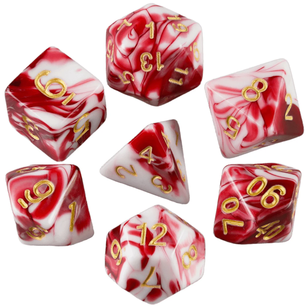 T&G Dice Polyhedral Opaque Dice Set  for DND Game Table Board Roll Playing Games