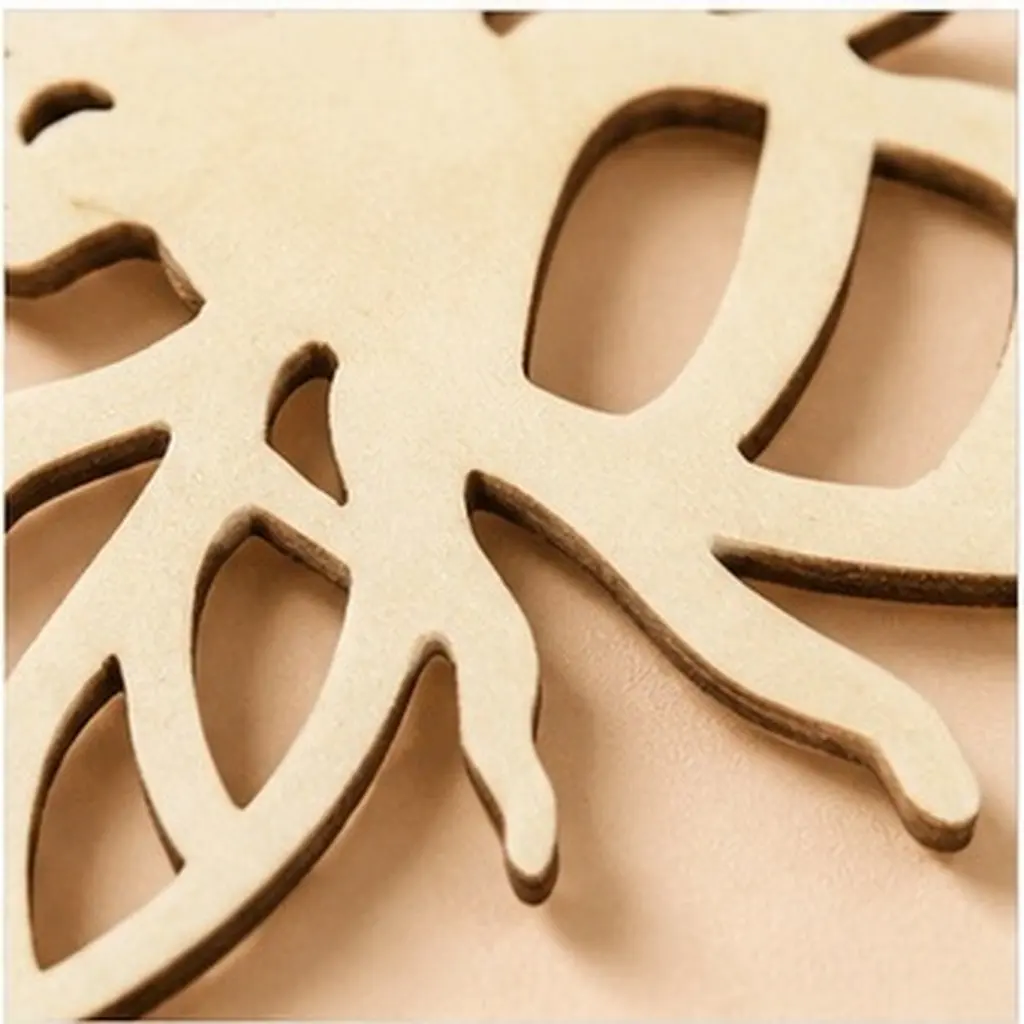Wooden Bee Cutouts 20Pcs Unfinished Craft Blanks for DIY Painting Graffiti Home Holiday Decor