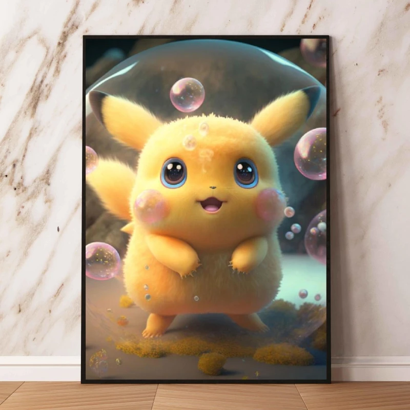 Leinwand HD-Drucke Pokemon Pikachu Wand kunst modulare Malerei Poster Spielzeug Cuadros beste Geschenk Weihnachts geschenke dekorativ