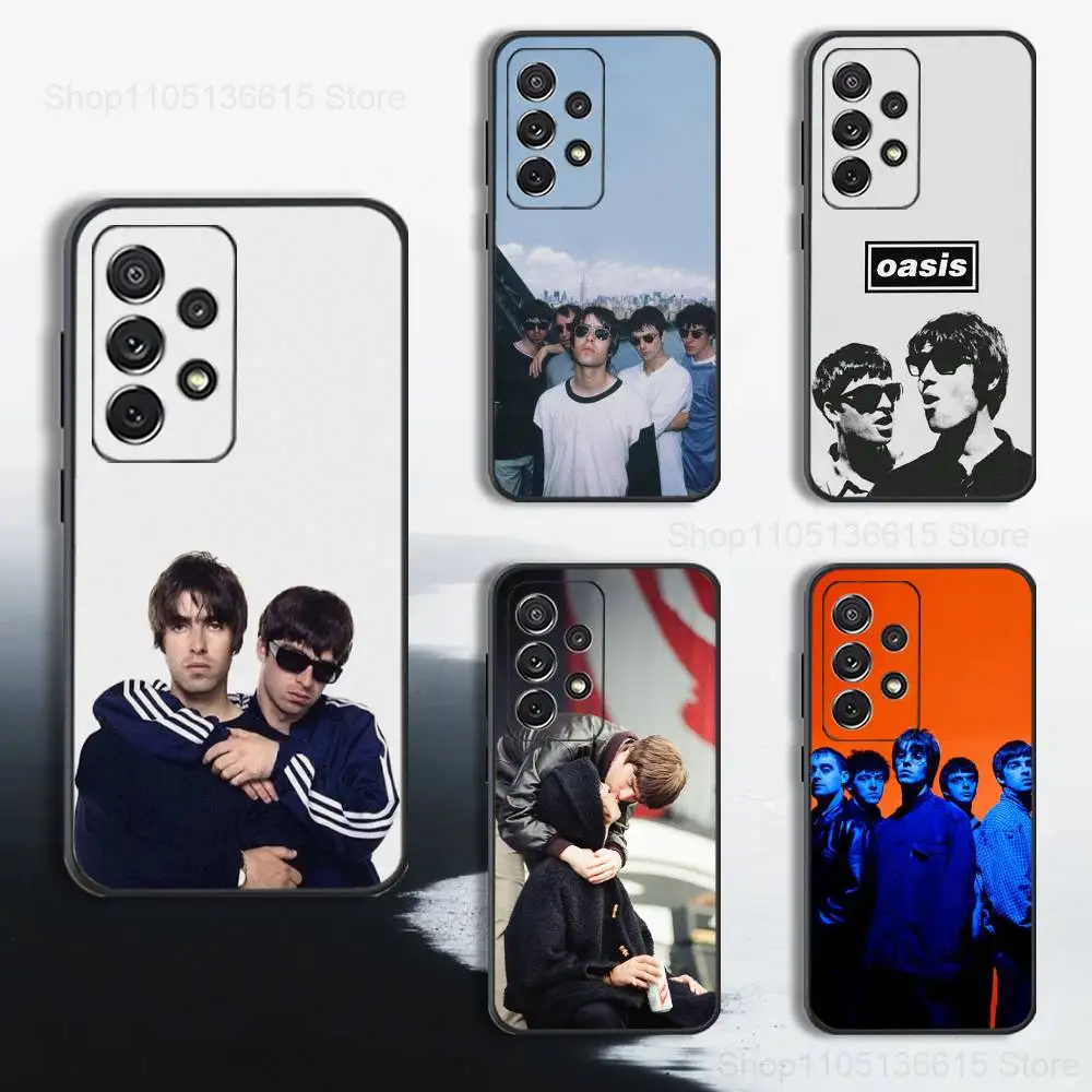 

Band O-OASIS Rock Case For Samsung S25,S24,S23,S22,S21,S20,S10,S9,Ultra,Plus,Lite,FE,Soft Silicone Black Cover