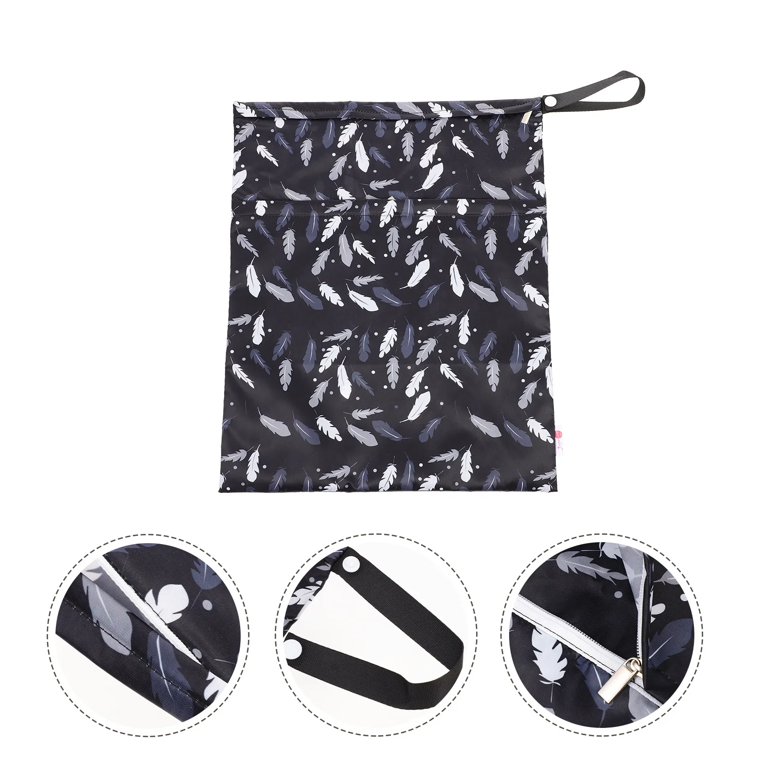 

Extra Large Waterproof Diaper Storage Bag Heavy Duty Reusable Organizer with Handle Portable Travel Pouch for Diapers Cosmetics