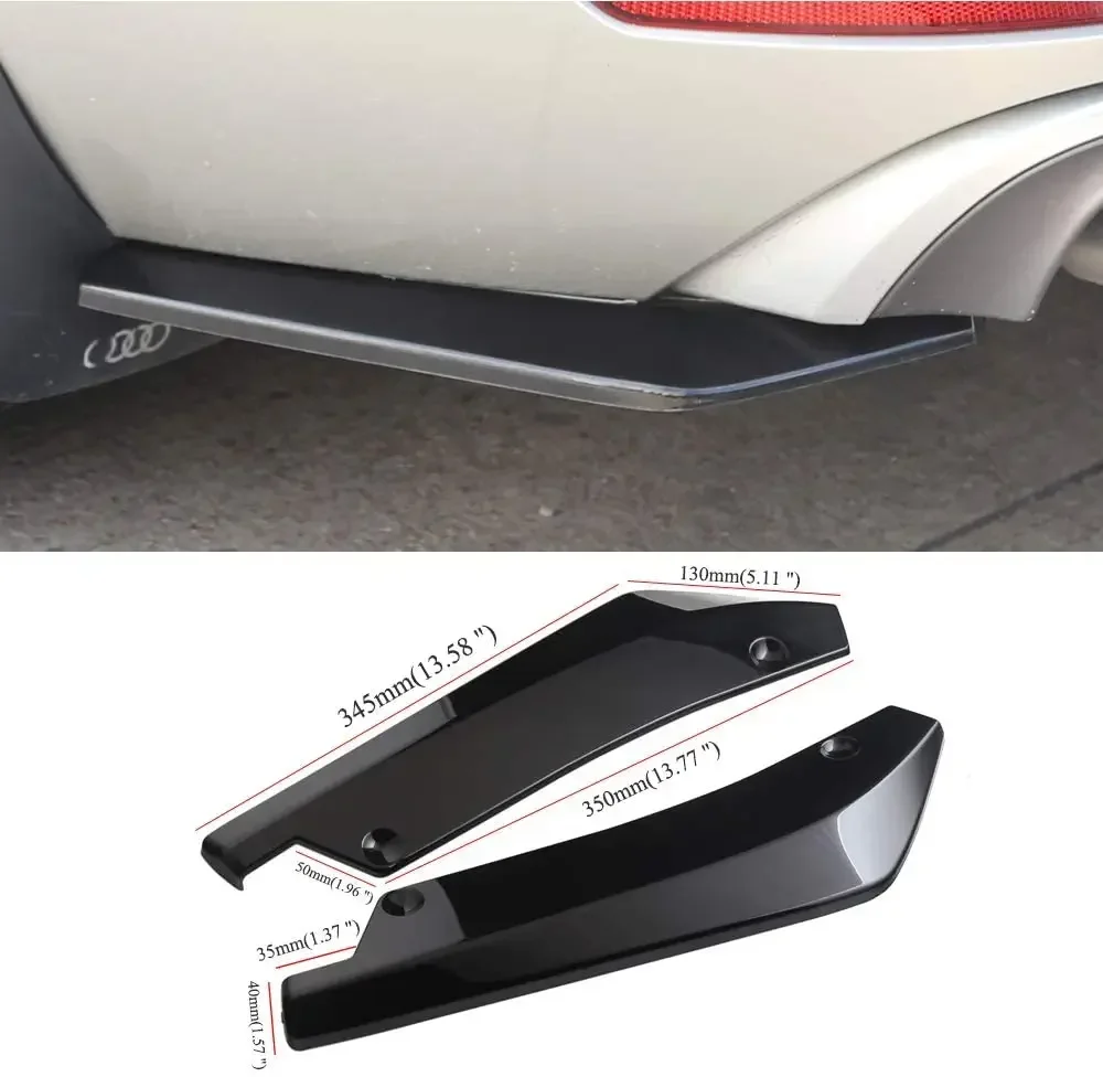 for Audi A4 B8 B6 B7 B5 B9 A6 C5 C6 C7 A5 Q5 Q7 8P 8L Rear Bumper Lip Diffuser Splitter Canard Spoiler Car Accessories