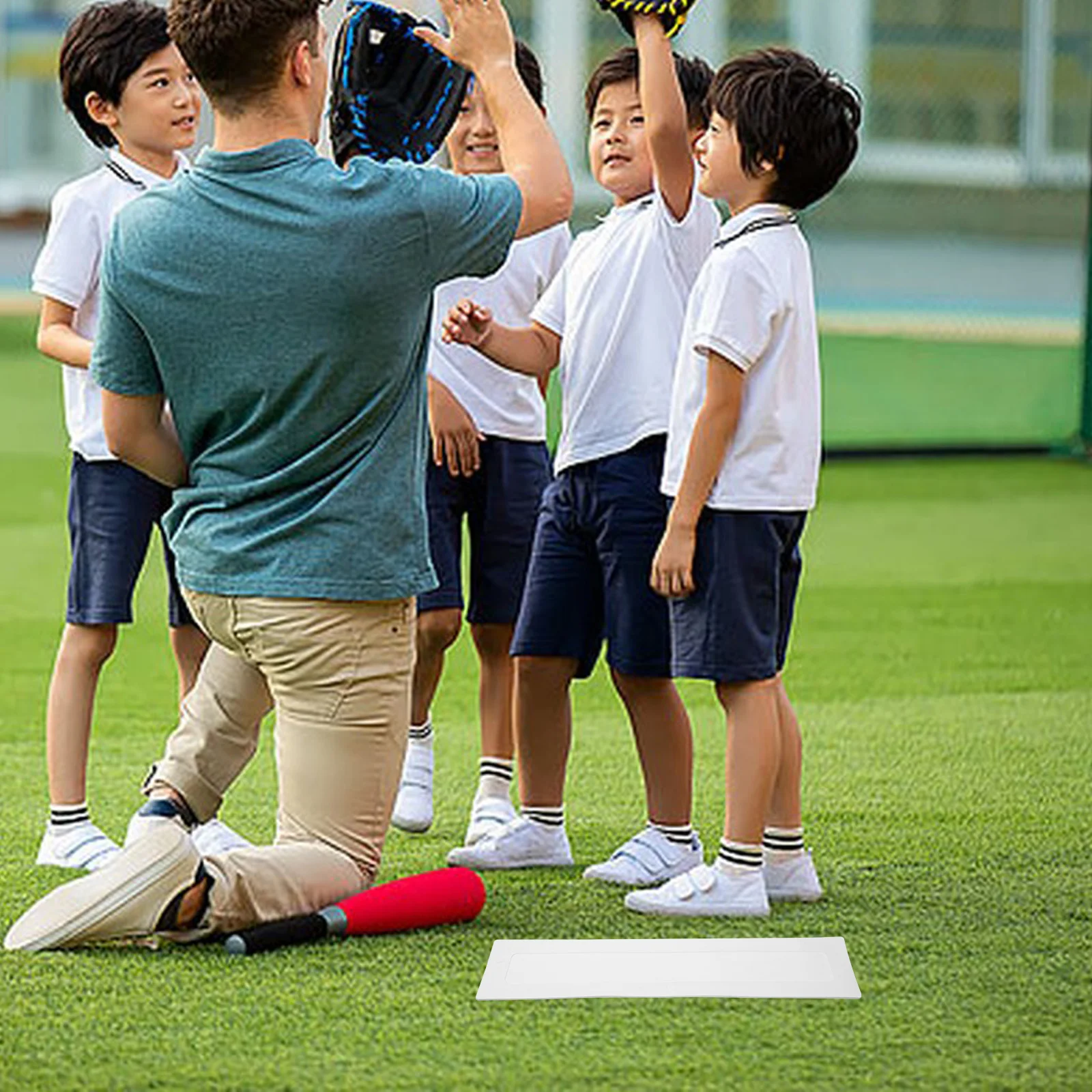 

Baseball Training Board Home Plate Mat Pitcher Marker Portable Floor Carpet Sports Aids Indoor Outdoor Lightweight Durable Sign