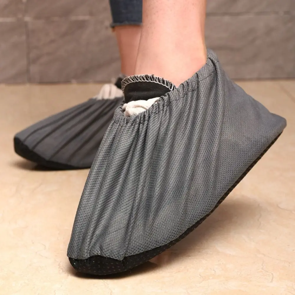 3 Pairs Reusable Shoe Covers Non-slip Washable Shoes Protectors Keep Floor Cleaning Breathable Mesh Booties Cover Laboratory