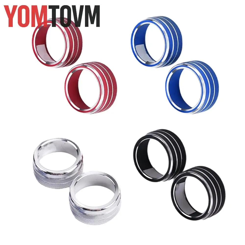 

2 шт., крышка ручки управления переменным током для Toyota Camry 2021-2023, кнопка кондиционера, алюминиевый сплав, красный