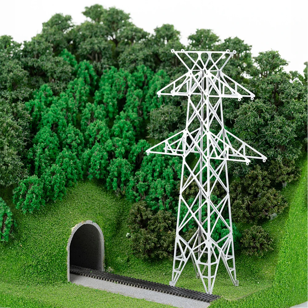 Model dioramy wieża transmisyjna model budowy miejskiej scena ekspozycyjna model wieży napinającej akcesoria do modeli budynków