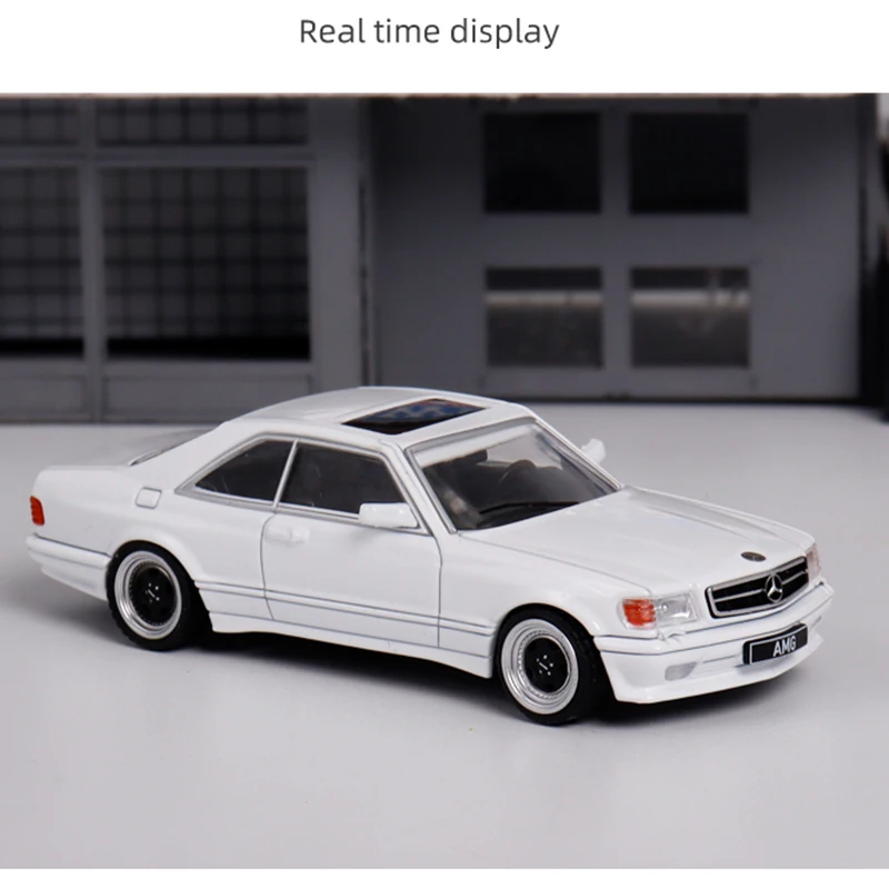 Diecast Original 1:64 Scale Benz 560SEC W126 RM S-class Classic Car Simulation Alloy Car Model Display Collectible Gift Souvenir