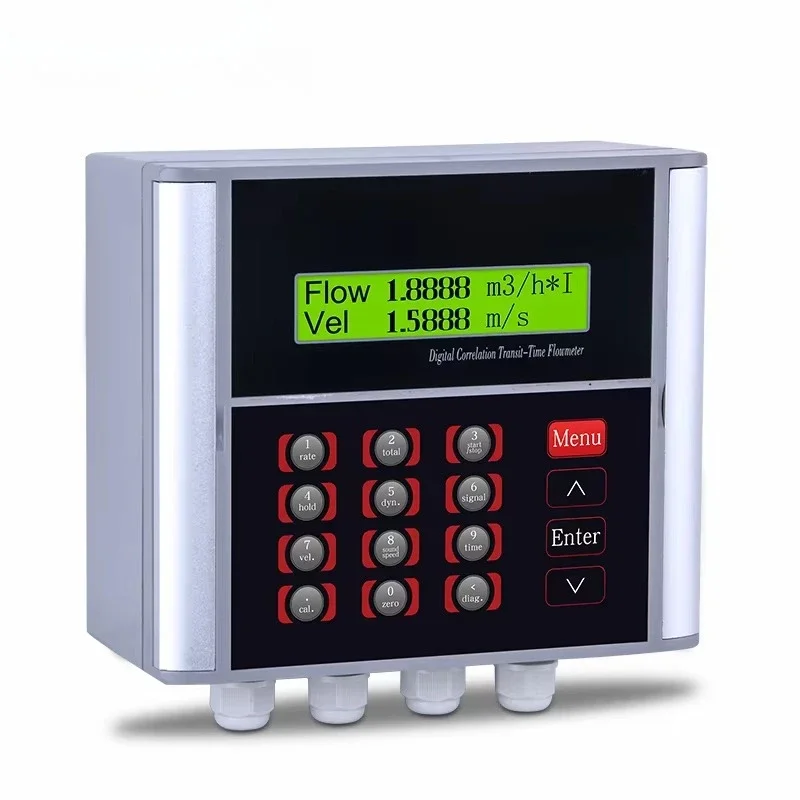 

China High Quality Ultrasonic Clamp on Flow Meter High Temperature Wall Mounted Ultrasonic Flowmeter