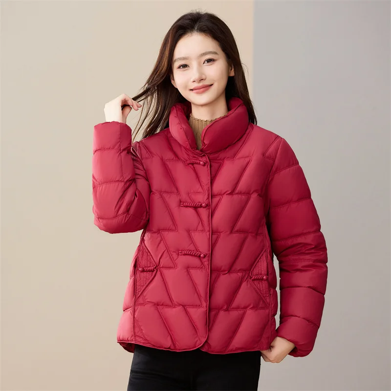 Winter Fashion 2025 Down Cotton Jacket Women Thicken Warm High-end Casual Loose High-Quality Parkas Female Outwear Overcoat