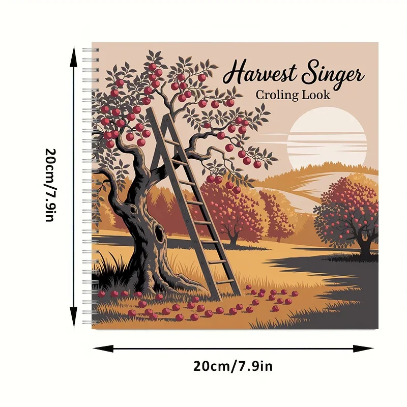 Harvest Season Colouring Book for Adults, Cute Relaxing Colouring Book, Birthday Gift & Back to School Art Supplies